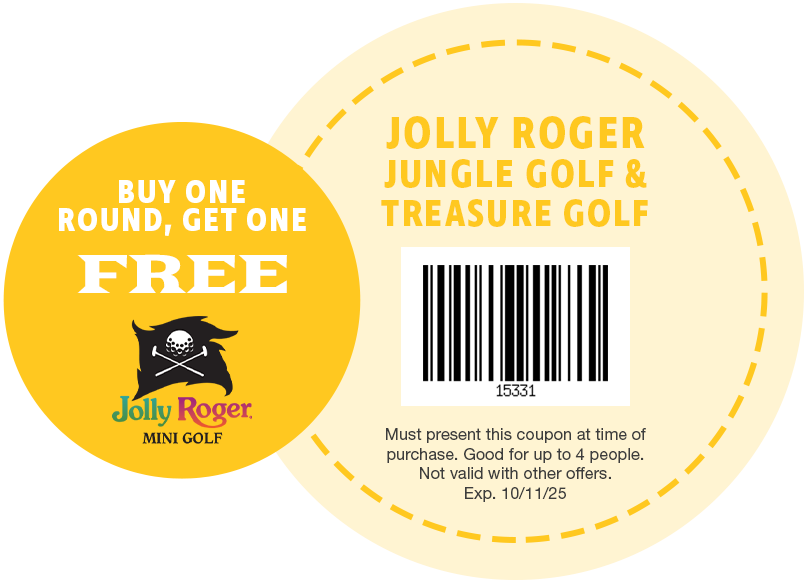 Buy One Round, Get One FREE at Jolly Roger Mini Golf
