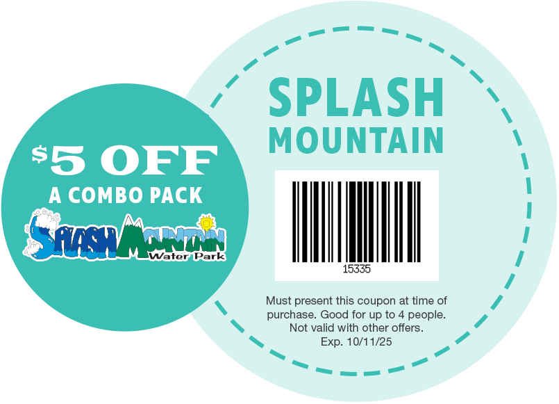 $5 OFF A Combo Pack at Jolly Roger Splash Mountain Water Park